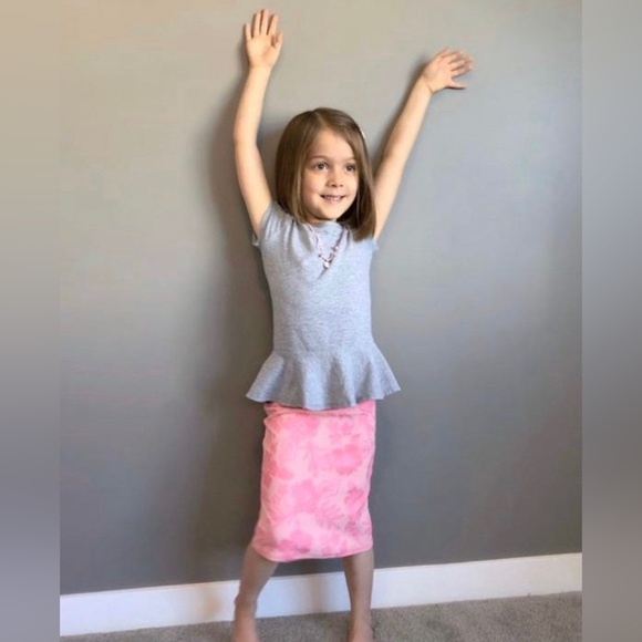 Kids Pencil Skirt Tropical Pink - Picture 5 of 5